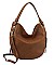MODERN PLAIN STYLE HOBO BAG