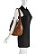 MODERN PLAIN STYLE HOBO BAG