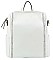 FASHION SMOOTH PLAIN TEXTURE CONVERTIBLE BACKPACK