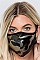 FASHION GLITTER ACCENT CAMOUFLAGE FASHION MASK