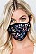 DARK GARDEN FLOWERY REUSABLE COTTON MASK