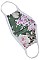 ARMY GREEN FLOWERY REUSABLE COTTON MASK