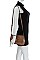 KEY HOLE ACCENT LUCIANNA CROSS BODY BAG