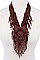 STYLISH FASHION TRIBAL MULTI BEADED STATEMENT NECKLACE JYAN-1619