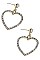 PACK OF (12 PIECES) RHINESTONES HEART SHAPE DANGLE EARRINGS FM-ANE4360