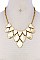 MODERN STYLISH MULTI DROP STATEMENT NECKLACE AND EARRING SET JYANE6318