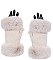 OPEN FINGER SOFT FUR CUFF GLOVES