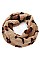 COMFY SOFT LEOPARD PRINT FUR INFINITY SCARF
