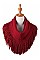 Fashionable Fringe Knit Infinity Scarves FM-AO555