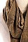 FLORAL EMBOSSED OBLONG SCARF