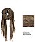 FLORAL EMBOSSED OBLONG SCARF