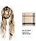 Metallic Mix Check Fashion Scarf