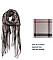 Metallic Mix Check Fashion Scarf