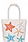 RAINBOW COLOR STAR FISH PRINT ECCO TOTE BAG