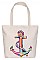 CANVAS ANCHOR TOTE BEACH BAG