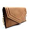 AS1012-LP Stitched Envelope Flap Clutch Cross Body