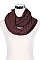 Pack of (12 pieces) GLITTER ACCENT INFINITY SCARVES FM-AS200