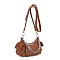 Multi Pocket Chain Accent Shoulder/ Crossbody