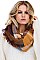 PACK OF 12 CHIC ASSORTED COLOR PLAID PATTERN INFINITY SCARVES