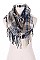 Stylish Plaid Pattern Infinity Scarves