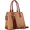 Tassel Accent 2-Compartment Boho Satchel MH-AS3324