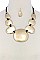 RETRO MULTI PATTERN STATEMENT NECKLACE SET JY-AS6155