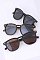 Pack of 12 MATTE FINISH UNISEX SQUARE SUNGLASSES SET