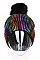 Metallic Foil Beanie w Pom-Pom