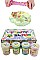 PACK OF 12 MULTI COLOR CRYSTAL SLIME D.I.Y CRYSTAL MUD with confeti FM-ATO885