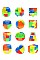 PACK OF 12 MULTI COLOR Assorted Shape Fidget Toy