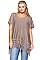 Fashionable Fringe Poncho with Button on the Side FM-AV207