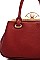 DESIGNER CHIC PEARL CLOSER SATCHEL WITH LONG STRAP
