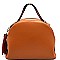 B0156-LP Tassel Accent Round Satchel