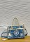 Women’s Blue Denim Rhinestones Handbags with Lock