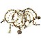 HEART THEME 6 PC STRETCH BRACELET