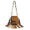 Fringed Flap Cell-Phone Holder Cross-Body