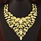 Crystal Rhinestone Bib Style Necklace