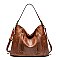 Side Pockets Hobo Shoulder Bag