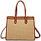 Straw Colorblock 3-in-1 Satchel