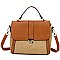 Straw Colorblock 3-in-1 Satchel