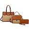 Straw Colorblock 3-in-1 Satchel