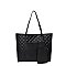 2 in 1 Quilted Shopping Tote Bag