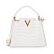 Patent Croc -V- Emblem Bucket Handbag