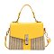 Straw Modern Satchel-Crossbody Bag