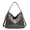 Side Pockets Hobo Shoulder Bag