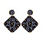 BEADED DROP POST EARRING