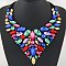 Crystal Rhinestone Bib Style Necklace