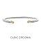 CZ TIPS WIRE CUFF BRACELET