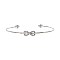 INFINITY PENDANT PEARL TIP WIRE CUFF BRACELET