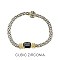 MAGNETIC TWO TONE PAVE CZ BRACELET